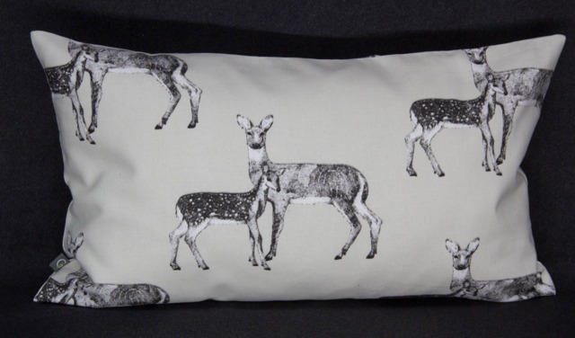 Cushion Cover/Cover With Deer, Beige, 50 X 30 cm - image 1