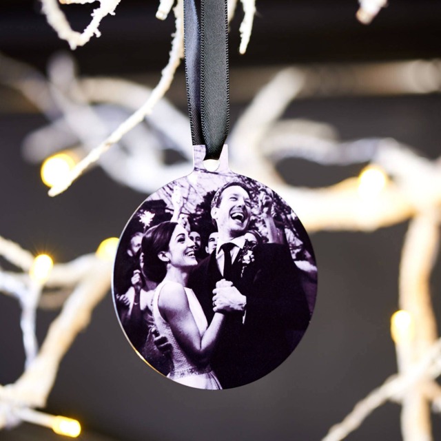 Personalized Photo Christmas Bauble, Custom Ornament, Xmas Tree Decoration - image 1