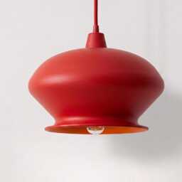 Hanging Light - Modern Matte Red Designer - Artistic Ceiling Lamp For Kitchen, Caf?? & Contemporary Home Decor - thumbnail 2
