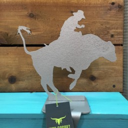 Bull Rider Stocking Hanger - Cowboy Christmas Gift Rodeo Decor Personalized - thumbnail 3
