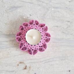 Quilling Candle Holder, Paper Home Decor, Wedding Decorations, Table Celebration, Christmas, Birthday, Mothers Day - thumbnail 2