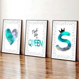 Think Like A Queen Posters, Trendy Teenager Room Prints, Girly Decor - thumbnail 3
