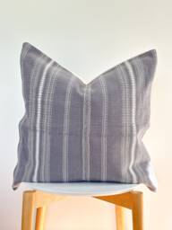 Grey Tribal Hemp Hand Woven Natural Dye Color Pillow Cover - thumbnail 1