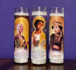 The Color Purple Prayer Candle - Set Of 3 - thumbnail 1