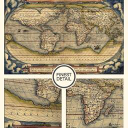 Framed Print - Antique Maps Theatrum Orbis Terrarum - 1564 By Abraham Ortelius - thumbnail 3