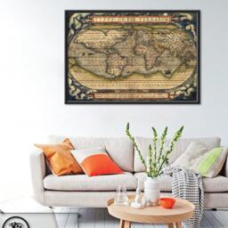 Framed Print - Antique Maps Theatrum Orbis Terrarum - 1564 By Abraham Ortelius - thumbnail 2