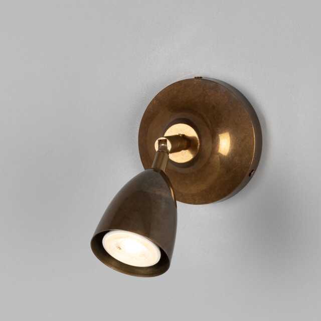 Lainio Small Vintage Brass Wall Spotlight 6 - image 1