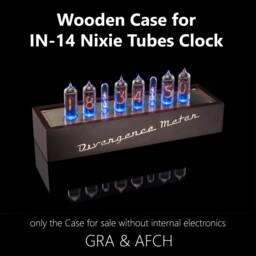 Small Wooden Case For In-14 Shield/Nct3xx Nixie Tubes Clocks Boyfriend, Husband, Vintage, Glowing Clock, Gift, Steampunk - thumbnail 2