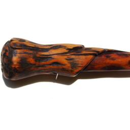 Willow Second Wand, Fully Hand Carved Cherry Wood, No Resin - thumbnail 2
