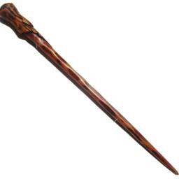 Willow Second Wand, Fully Hand Carved Cherry Wood, No Resin - thumbnail 4