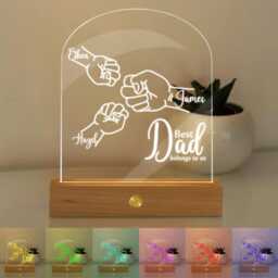 Personalized Dad Led Night Light, Custom Father's Day Gift - thumbnail 3