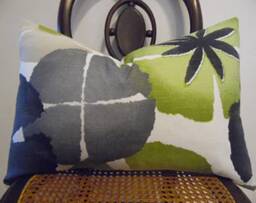 Bold Floral.pillow Cover.slipcovers.toss Pillow.throw Pillow.accent Pillows.reds.grays.khaki/Beige.white.home Decor Pillow - thumbnail 3
