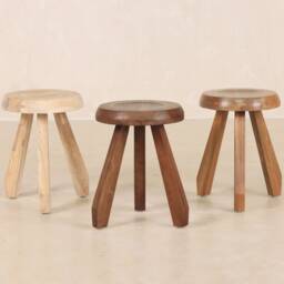 Meribel Stool, Perriand Inspired, Milking Stool - thumbnail 1