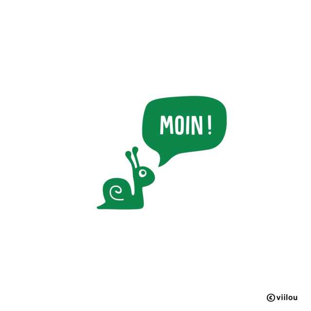 Wall Tattoo Illustration Snail With Speech Bubble Moin Stickers Animals Nursery Tattoos Pictures Decals Motifs Diy - image 1