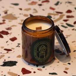 Pumpkin Chai Soy Candle Cozy Fall Scent, 9Oz - thumbnail 2