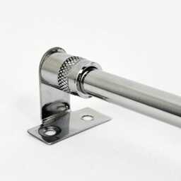 9mm Chrome Finish Rod & Angled Brackets, Cut To Size - thumbnail 2