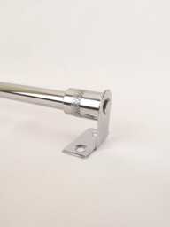 9mm Chrome Finish Rod & Angled Brackets, Cut To Size - thumbnail 1