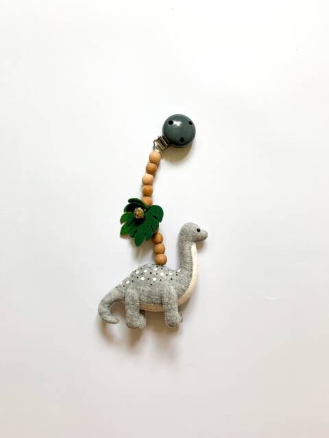 Dinosaur Stroller Mobile, Dinosaur Toy, Lanyard, Pram Baby Rattles, Decor, Accessory, Unisex Gift - image 1