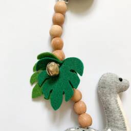 Dinosaur Stroller Mobile, Dinosaur Toy, Lanyard, Pram Baby Rattles, Decor, Accessory, Unisex Gift - thumbnail 3