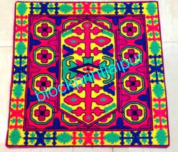 Cotton Embroidered Cushion Covers Pillow Covers, Jaipuri Sujani Covers, Decorative - thumbnail 1