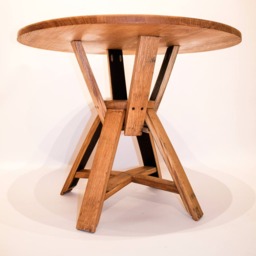 Hand Crafted Oak, Scotch Whisky Barrel Hour Glass Coffee Table - thumbnail 2