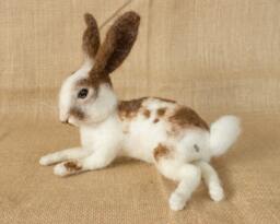 Made To Order Needle Felted Rabbit Custom Needle Felted Animal Sculpture