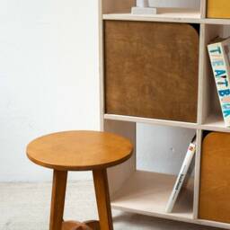 Handmade Birch Plywood Stool, Modern Plant Stand Side Table - thumbnail 3