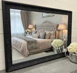 Black Mirror Decorative Ornate Elegant Framed Verona Wall - Choice Of Size Premium Quality Free P&p - thumbnail 1