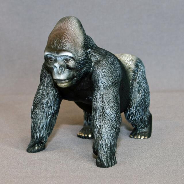 Bronze Silverback Gorilla Sculpture Signed Limited Edition Art - image 1