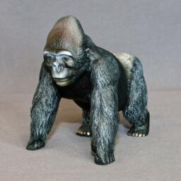 Bronze Silverback Gorilla Sculpture Signed Limited Edition Art - thumbnail 1