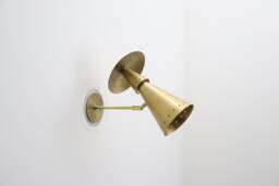 1950S Brass Mid Century Wall Sconce Pair - Italian Light Fixture