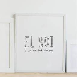 El Roi/God Who Sees Lord Hears Bible Verse Wall Art Christian Recycled Card Kraft Or White - thumbnail 1