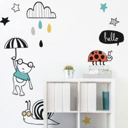 Frog Ladybug & Snail Kit - Peel-And-stick Wall Decals Mej - thumbnail 1