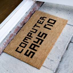 Computer Says No Doormat - Funny Door Mat Custom Techy Geek Gift Gamer For Him - thumbnail 2