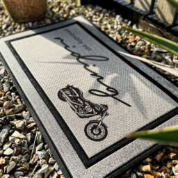 Probably Out Riding - Motorbike Door Mat Custom Doormat Motorsport Travel Design Coir New Home Decor - thumbnail 2
