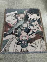 Spy X Family Woven Blanket - Anya Loid Yor Anime Tapestry Throw