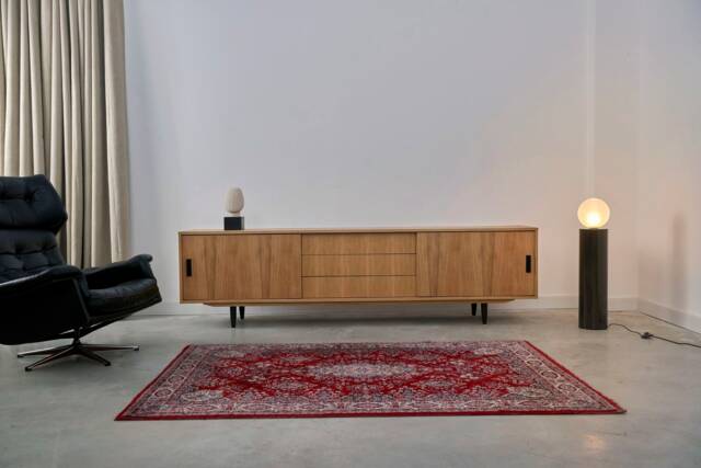 Mid-Century Sideboard, Dresser, Commode, Credenza Made Of Oak Vaneer - Livlo D-S02 - image 1