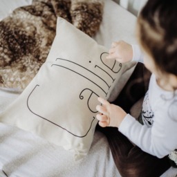 Personalized Baby Pillow, Gift For Baby, Minimalist Nursery, Newborn Gift, Girl Idea, Boy Shower - thumbnail 2