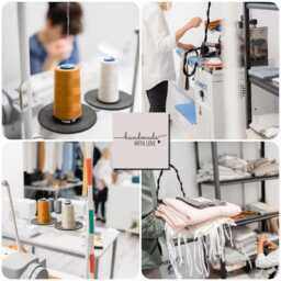 stonewashed Gray Linen Bedspread - Handmade European Quilt - thumbnail 4