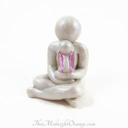 Daddy & Baby Angel Sculpture Bereaved Father Memorial Gift - thumbnail 3