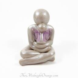 Daddy & Baby Angel Sculpture Bereaved Father Memorial Gift - thumbnail 2