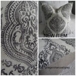 3 Colors To Choose From.royal Blue.indigo.off White Pillow Covers.browns.chia.greys Pillow Cover.home Decor.slip Covers.pillow Cover - thumbnail 2
