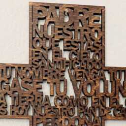 Spanish/Espanol, Our Father Cross, Lords Prayer, Wood, Laser Cut, Wall Art, Housewarming, Wedding, Communion, Confirmation, Mothers Day - thumbnail 2