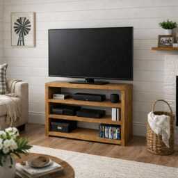 The Three Acre Tv Stand Rustic Shabby Chic Hand Crafted Solid Wood Pine Oak