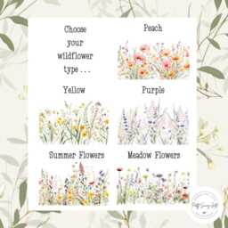 Personalised Ceramic Vase Wildflower Design, Custom Text, Floral Birthday Gift For Mum, Friend, Daughter - thumbnail 3