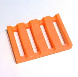 Soap Dish 3D Printed, Custom Soap Dish, Draining Tray, Holder, Saver, Eco , Rectangular, Sponge Orange
