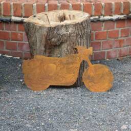 Rusty Metal Matchless Motorcycle Wall Art, Steel Anniversary Gift - thumbnail 2