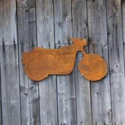 Rusty Metal Matchless Motorcycle Wall Art, Steel Anniversary Gift