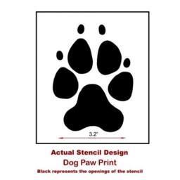 Dog Paw Print Wall Art Stencils - Easy To Use Better Than Decals - thumbnail 3