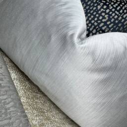 Silver Cushion Cover Designer Guild Duchess Textured Satin Look Luxury Cover, Throw Pillow, Elegant Plain Pillow Double Sided - thumbnail 3